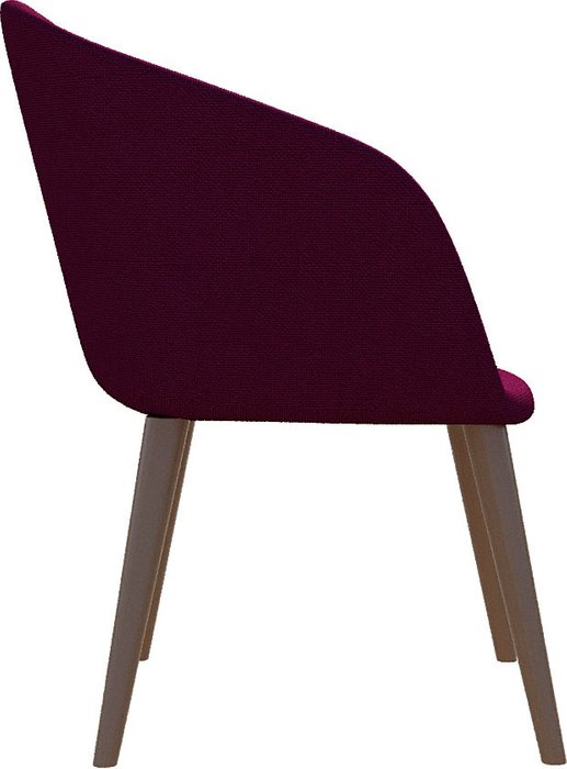 Стул Ракушка бордового цвета - купить Обеденные стулья по цене 52856.0