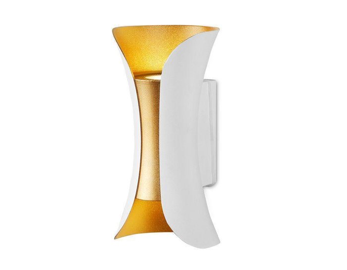 Настенный светодиодный светильник Sota бело-золотого цвета