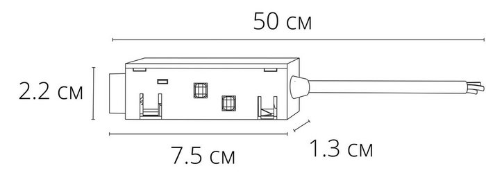 Коннектор для ввода питания Expert черного цвета - купить Соединитель (коннектор) для треков по цене 790.0