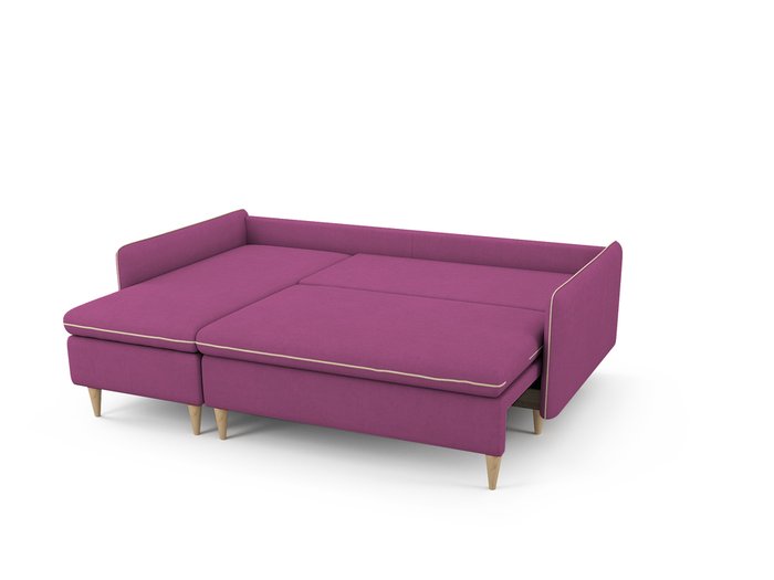Угловой Диван-кровать Ron левый пурпурного цвета - купить Угловые диваны по цене 64900.0