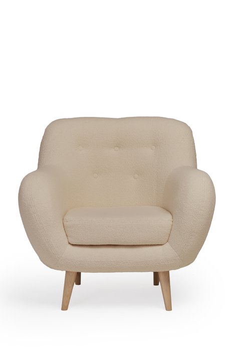 Кресло Элефант светло-бежевого цвета - купить Интерьерные кресла по цене 27710.0