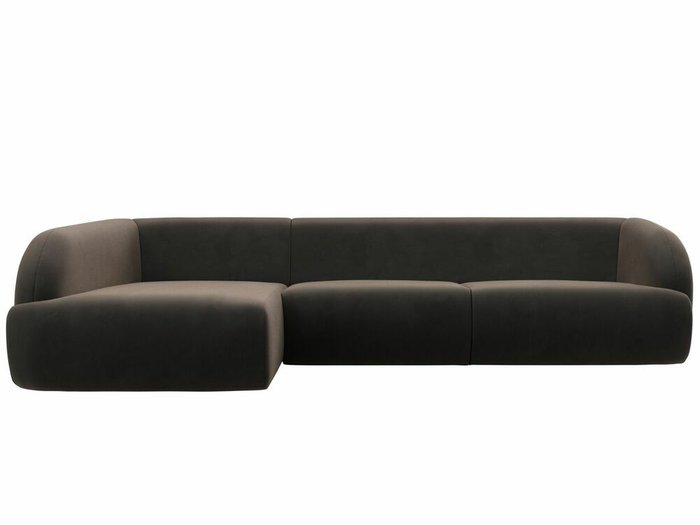 Угловой-диван Лига 041 коричневого цвета левый угол - купить Угловые диваны по цене 82999.0