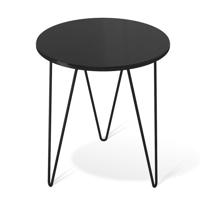 Стол кофейный Ансбах черного цвета - купить Кофейные столики по цене 5195.0