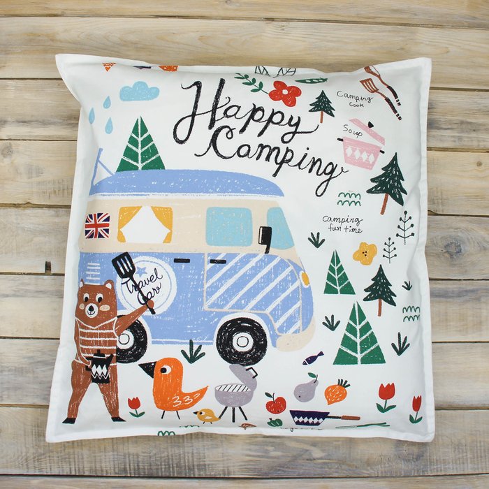 Подушка "Happy Camping"