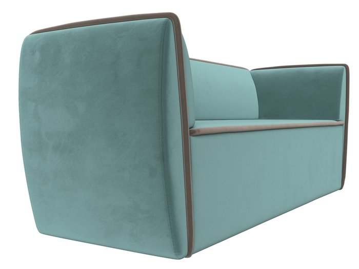 Прямой диван Бергамо бирюзового цвета - лучшие Прямые диваны в INMYROOM