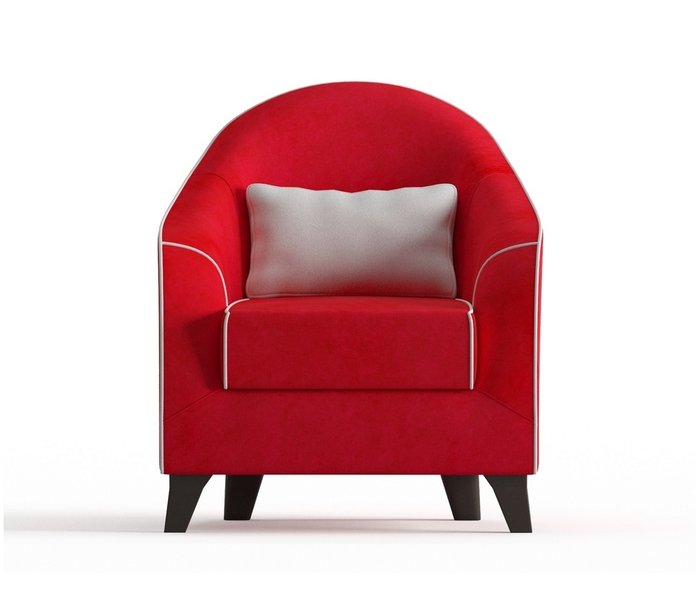 Кресло Бемоль в обивке из вельвета красного цвета - купить Интерьерные кресла по цене 12490.0