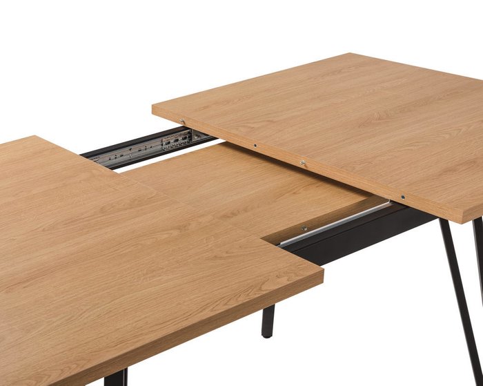 Стол обеденный раздвижной Диего светло-коричневого цвета - купить Обеденные столы по цене 20130.0