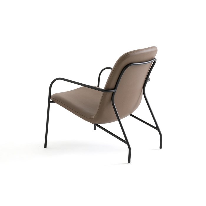 Кресло из кожи Bartoni коричневого цвета - лучшие Интерьерные кресла в INMYROOM