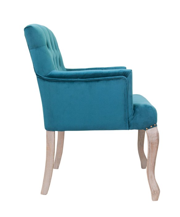 Классическое кресло Deron blue синего цвета - купить Интерьерные кресла по цене 37400.0