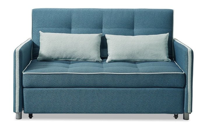 Прямой диван-кровать Claire M темно-бирюзового цвета - лучшие Прямые диваны в INMYROOM