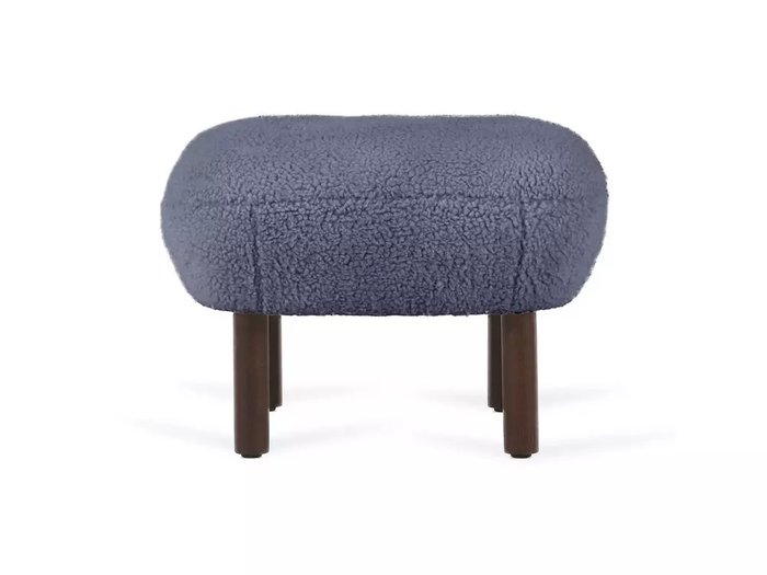 Пуф Lounge Wood синего цвета