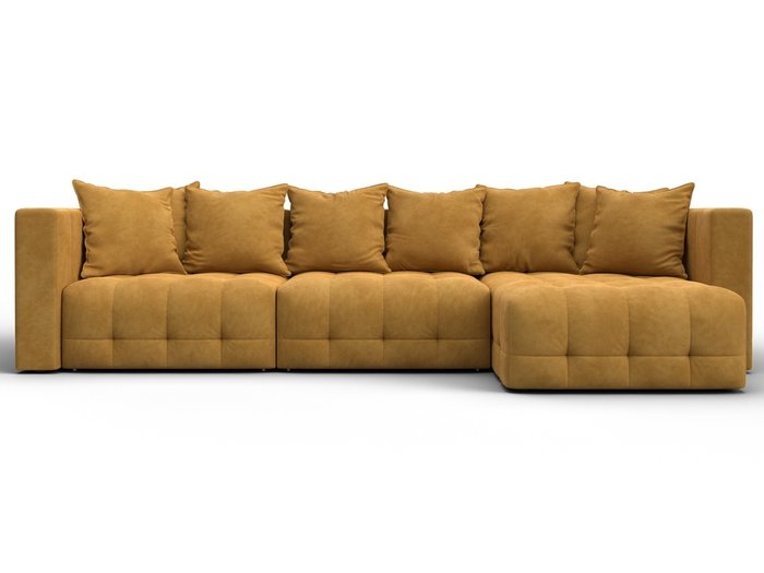 Угловой диван-кровать Лига-052 Лонг желтого цвета - купить Угловые диваны по цене 116990 Угловой диван-кровать Лига-052 Лонг желтого цвета - купить Угловые диваны по цене 116990