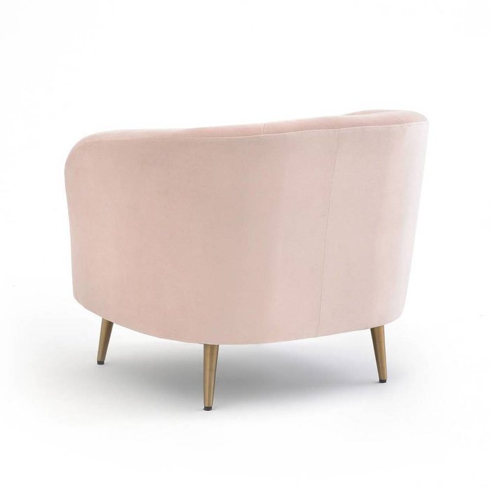 Кресло велюровое Leone розового цвета - лучшие Интерьерные кресла в INMYROOM