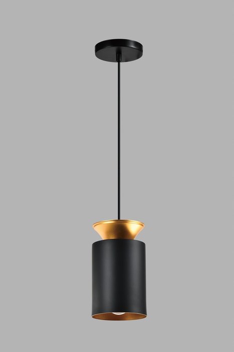 Светильник подвесной Latina черно-золотого цвета - купить Подвесные светильники по цене 4990.0