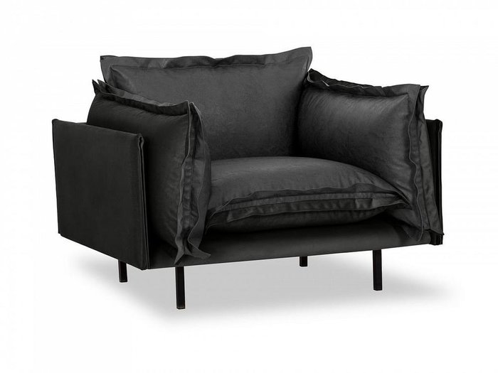 Кресло Barcelona серо-черного цвета - купить Интерьерные кресла по цене 60390.0