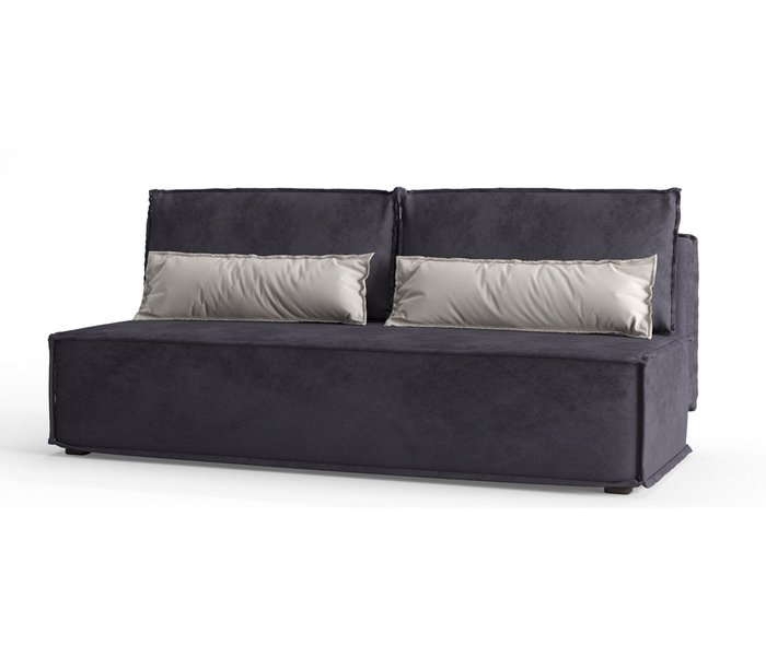 Диван-кровать Ли Рой Лайт в обивке из велюра серого цвета