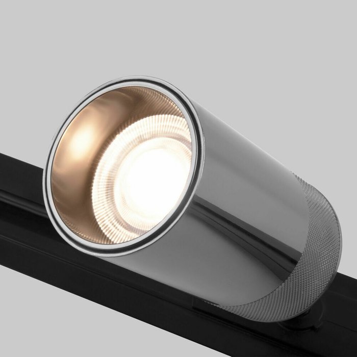 Трековый светильник для однофазного шинопровода Riffe серого цвета - лучшие Трековые светильники в INMYROOM