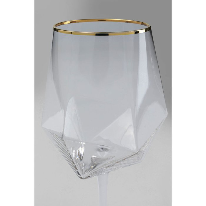 Бокал для вина Diamond из стекла  - лучшие Бокалы и стаканы в INMYROOM