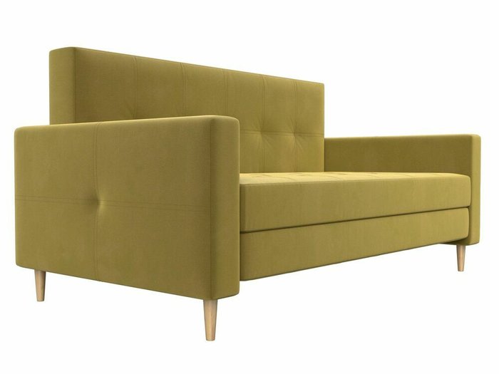 Диван-кровать Лига 038 желтого цвета - лучшие Прямые диваны в INMYROOM