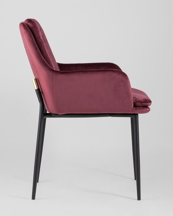 Стул Саманта бордового цвета  - лучшие Обеденные стулья в INMYROOM
