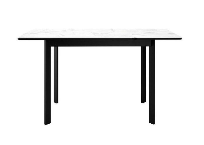 Раздвижной обеденный стол DikLine LK90 черно-белого цвета - лучшие Обеденные столы в INMYROOM
