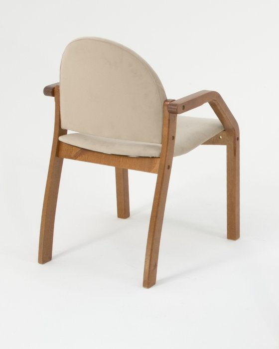 Стул-кресло Джуно коричнево-бежевого цвета - купить Обеденные стулья по цене 7590.0