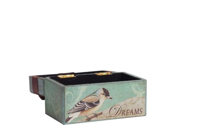 Декоративная коробка с бархатной лентой Tiffany - купить Декоративные коробки по цене 7000.0