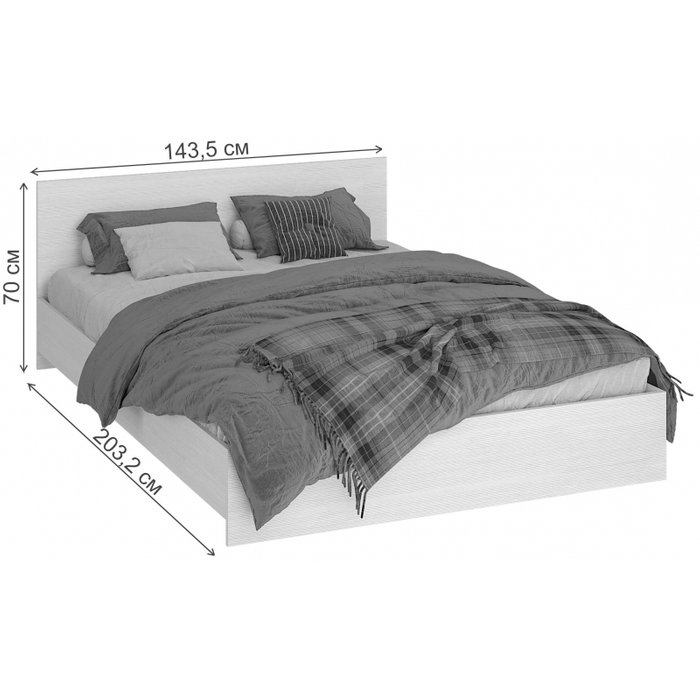 Кровать Адайн 140х200 коричневого цвета без подъемного механизма - лучшие Кровати для спальни в INMYROOM Кровать Адайн 140х200 коричневого цвета без подъемного механизма - лучшие Кровати для спальни в INMYROOM