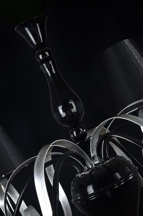 Подвесная люстра MAYTONI Intreccio с черными абажурами - купить Подвесные люстры по цене 26600.0
