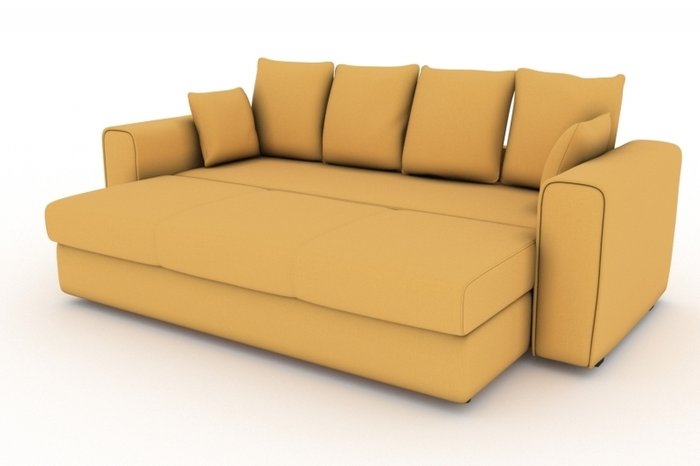 Прямой диван-кровать Giverny желтого цвета - купить Прямые диваны по цене 16000.0