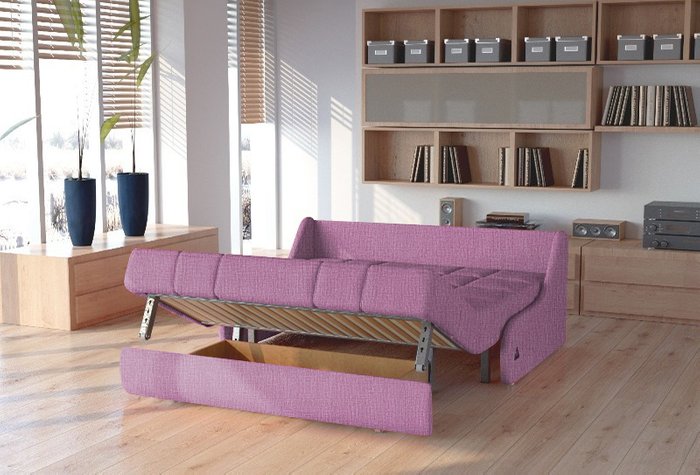 Диван-кровать Шарлот S темно-розового цвета - купить Прямые диваны по цене 30700.0