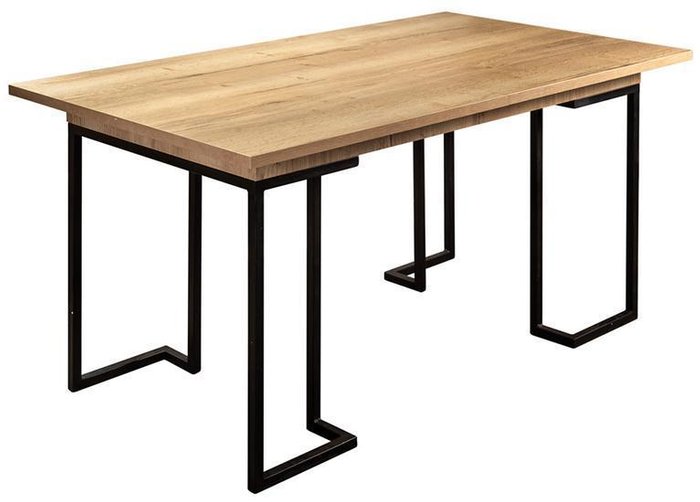 Стол раскладной обеденный Loft 160 цвета Дуб натур - лучшие Обеденные столы в INMYROOM