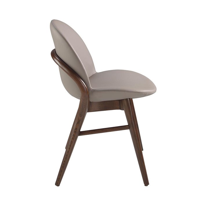 Стул бежевого цвета с каркасом из массива ясеня - лучшие Обеденные стулья в INMYROOM