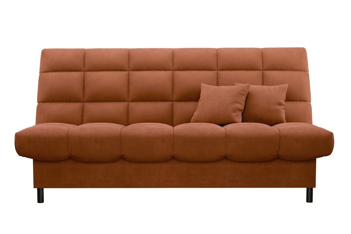 Диван-кровать Юта терракотового цвета - купить Прямые диваны по цене 32990.0