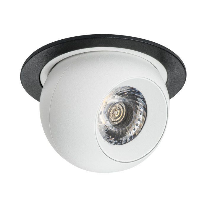 Светильник INTERO LED 9W 850LM 24G ЧЕРНЫЙ/БЕЛЫЙ 3000K (217617+217062) - лучшие Встраиваемые споты в INMYROOM Светильник INTERO LED 9W 850LM 24G ЧЕРНЫЙ/БЕЛЫЙ 3000K (217617+217062) - лучшие Встраиваемые споты в INMYROOM