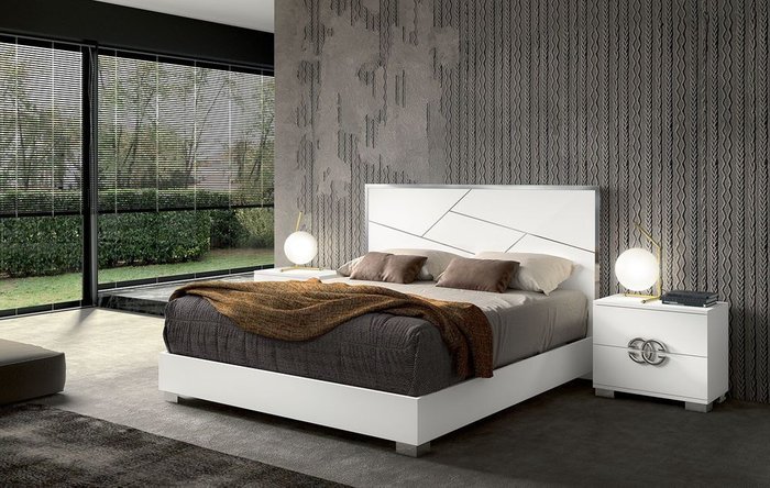 Кровать Dafne 180x200 белого цвета