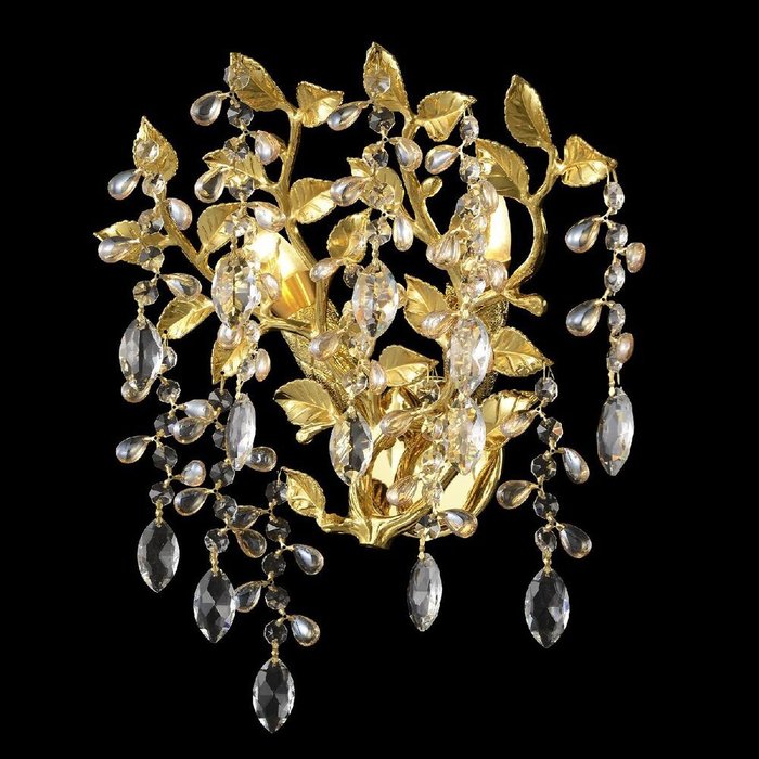 Настенный светильник EDEN AP2 GOLD (хрусталь, цвет прозрачный) - лучшие Бра и настенные светильники в INMYROOM