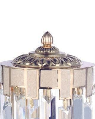 Настольная лампа Нара с хрустальными подвесками - лучшие Настольные лампы в INMYROOM