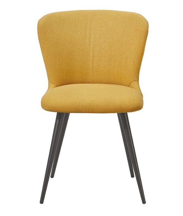 Стул желтого цвета на металлических ножках - купить Обеденные стулья по цене 11100.0
