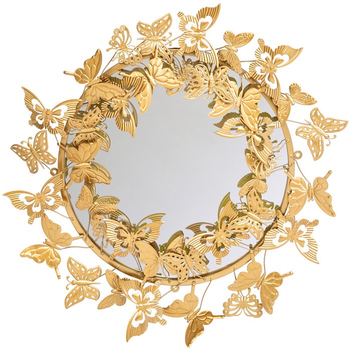Настенное зеркало Гвендолин Голд золотого цвета