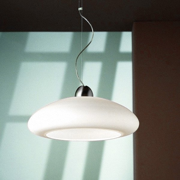 Подвесной светильник Vistosi BIANCA с плафоном из матового стекла белого цвета - купить Подвесные светильники по цене 12390.0
