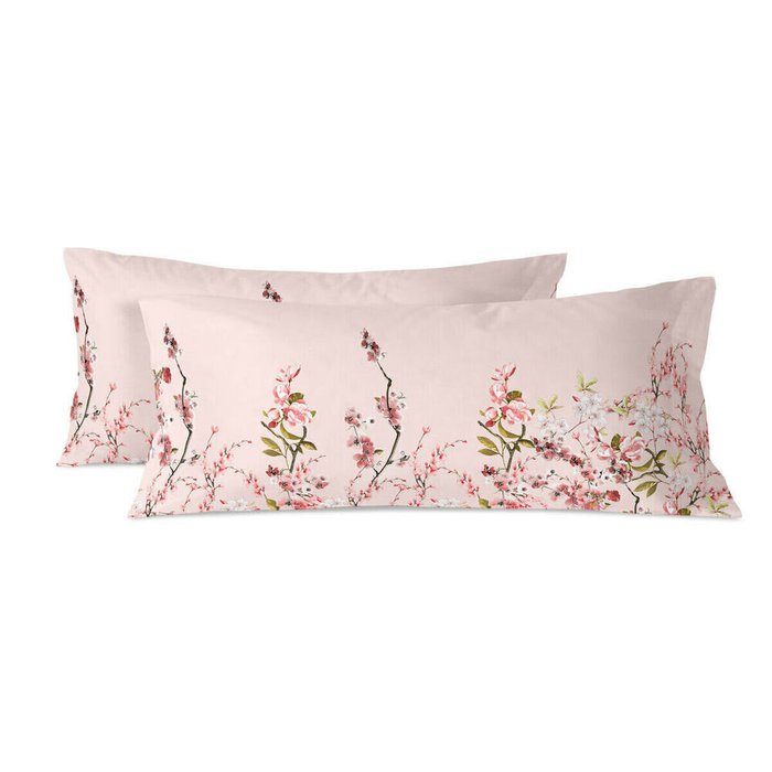 Набор из двух наволочек Chinoiserie 45x110 розового цвета