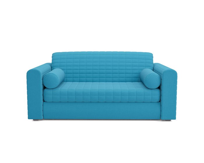 Диван-кровать Барон 5 голубого цвета - купить Прямые диваны по цене 36290.0