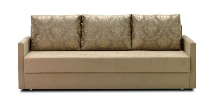 Прямой диван-кровать Катрин бежевого цвета - купить Прямые диваны по цене 25340.0