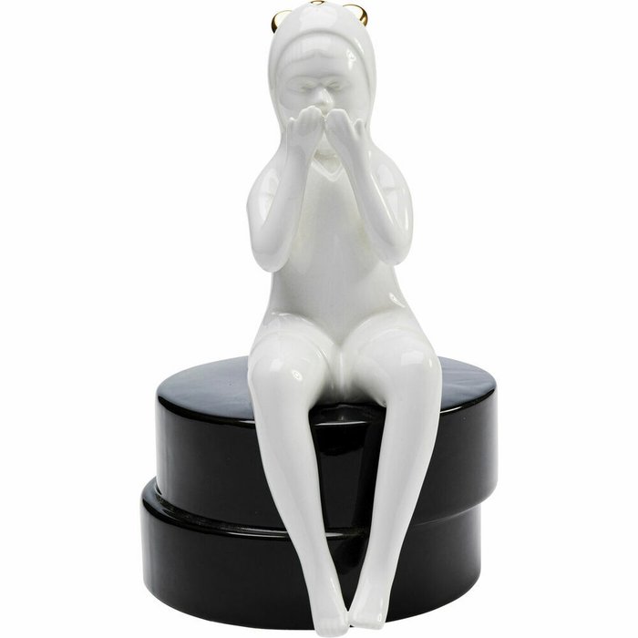 Фигура декоративная Girl черно-белого цвета - купить Фигуры и статуэтки по цене 5796.0