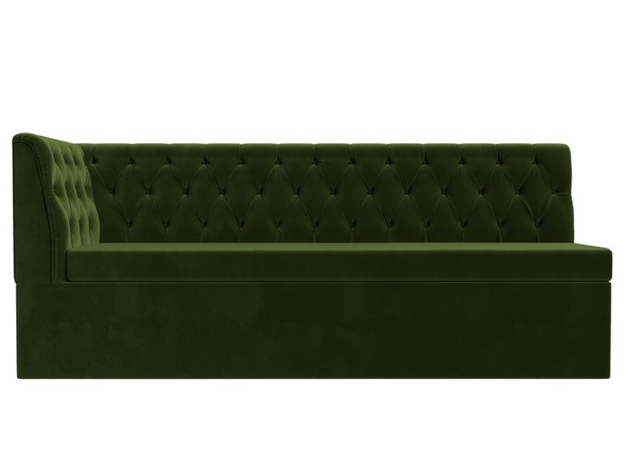 Диван-кровать Маркиз зеленого цвета с углом слева - купить Прямые диваны по цене 35999.0