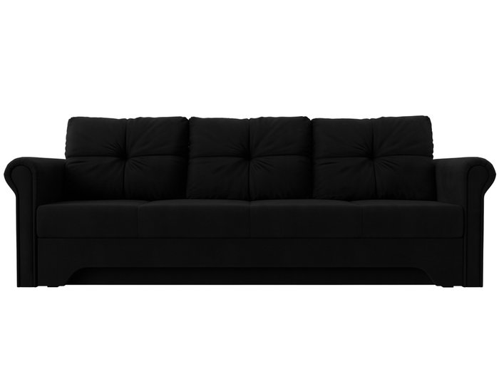 Прямой диван-кровать Европа черного цвета - купить Прямые диваны по цене 36999.0