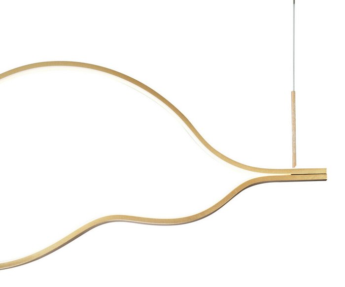 Подвесной светодиодный светильник Линн золотого цвета - купить Подвесные светильники по цене 21900.0