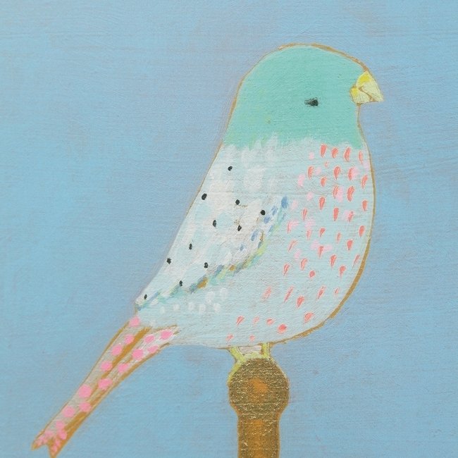 Квадратный постер в раме Bright Birds 4 с яркой птичкой  - купить Картины по цене 3090.0