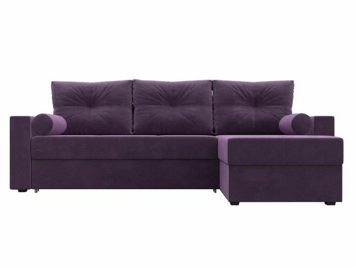 Угловой диван-кровать Верона сиреневого цвета правый угол - купить Угловые диваны по цене 44999.0